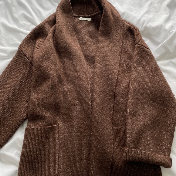 Oak and Fort Brown Knit Jacket - Picture 1 of 4